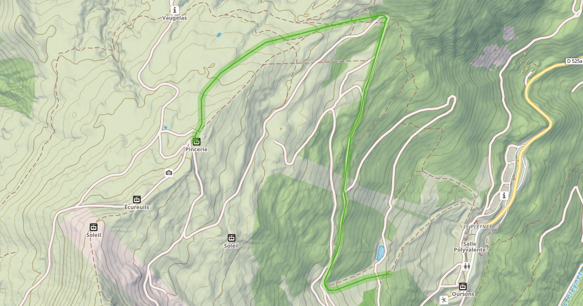 Map preview of Crêt Garnier