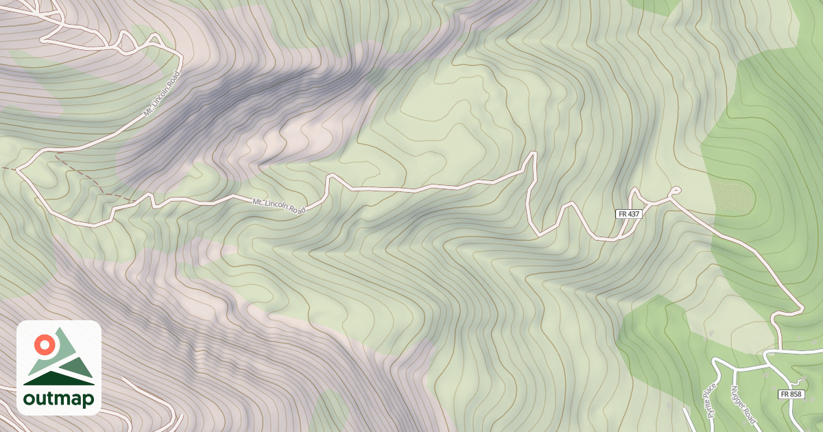 Map of MT. LINCOLN