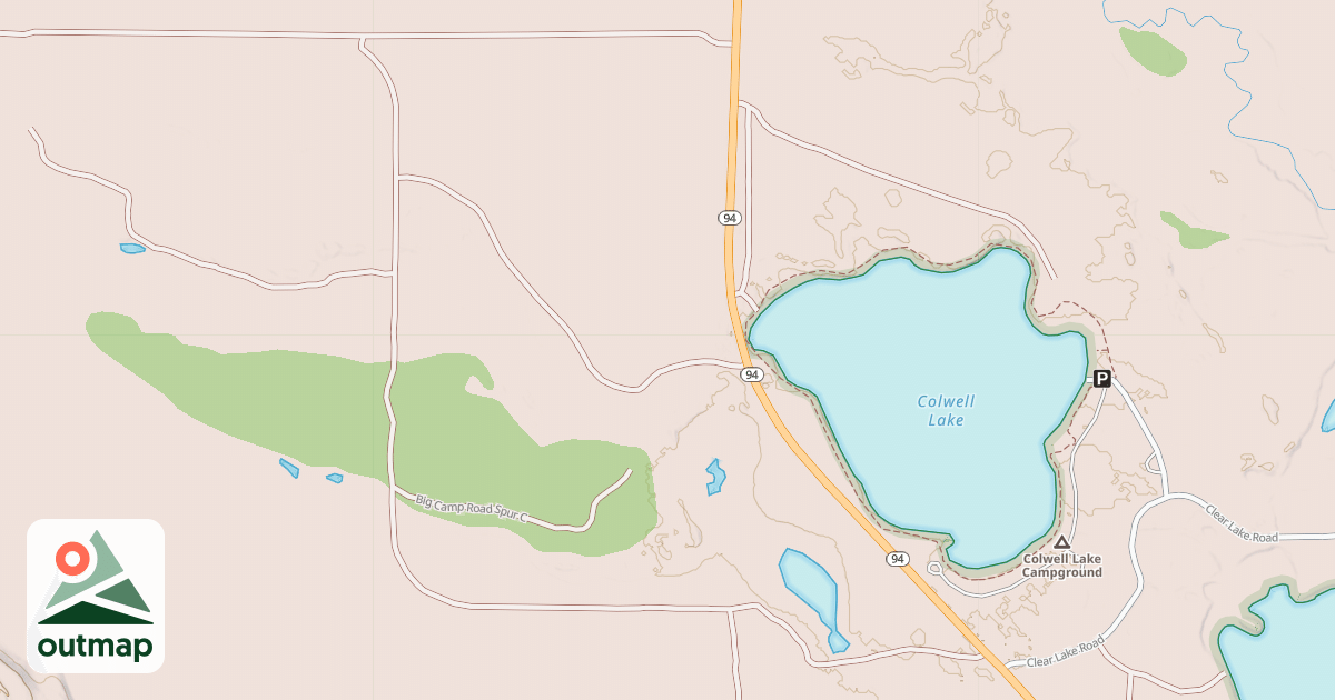 Map of BIG CAMP ROAD
