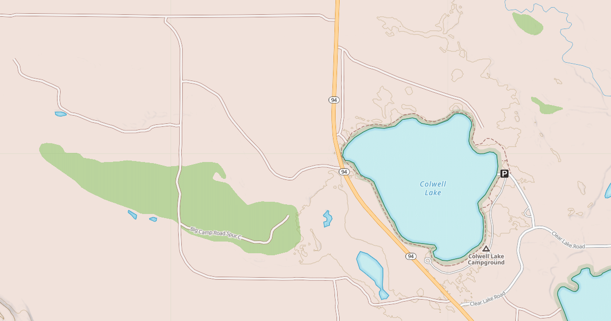 Map preview of BIG CAMP ROAD