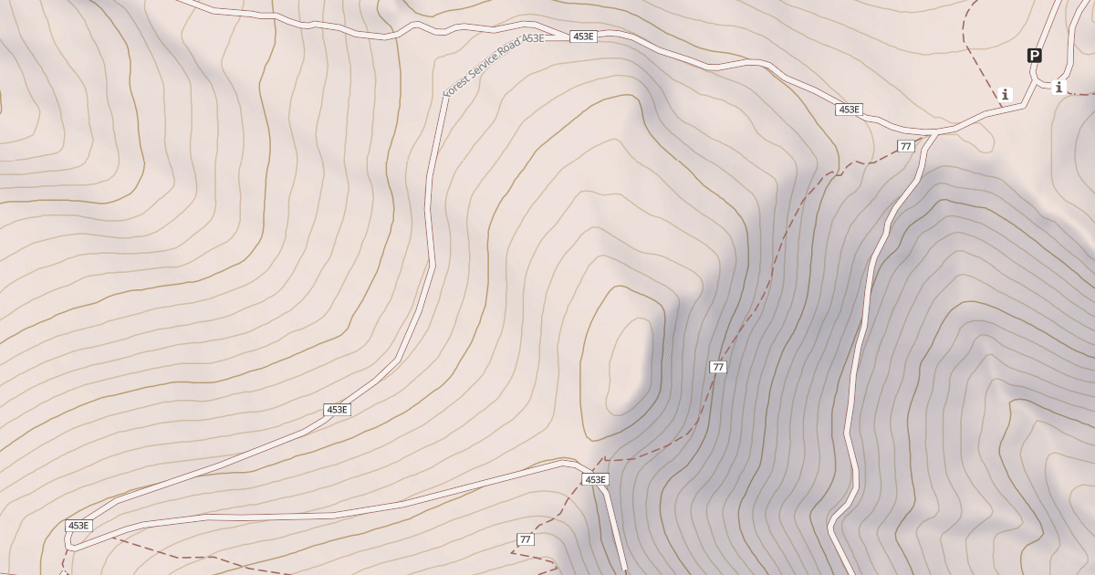 Map preview of USFS Motor Vehicle Use Map Roads {4D7B0E9A-D997-411A-AE58-903DE890A567}