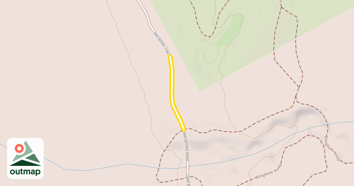 Map of Mill Brook Trail