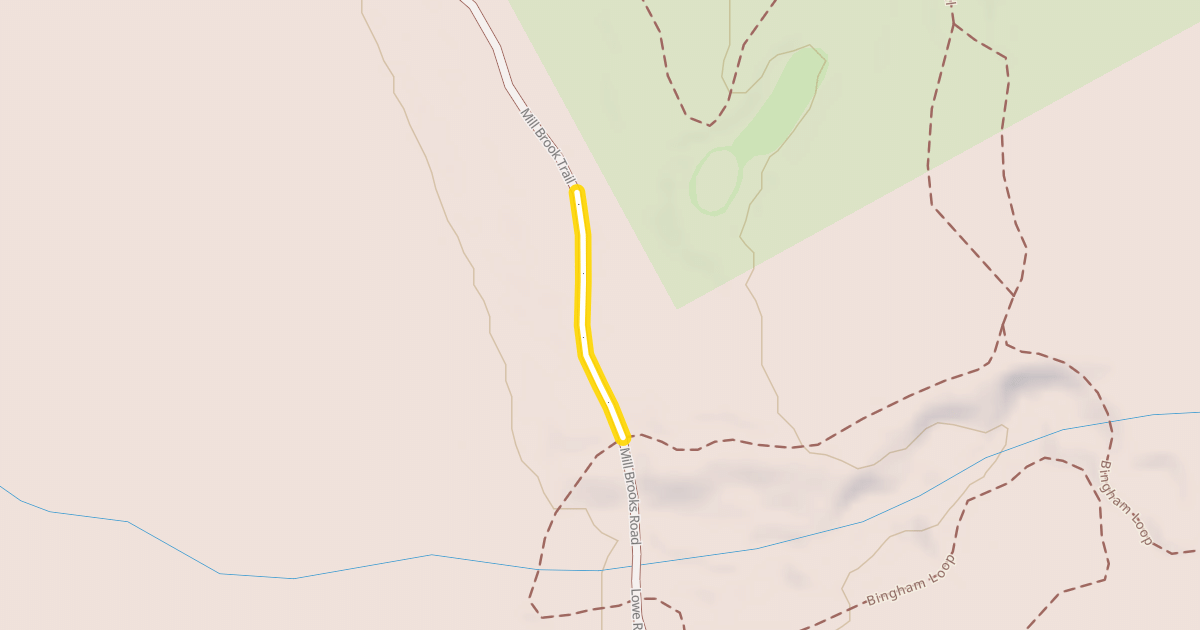 Map preview of Mill Brook Trail