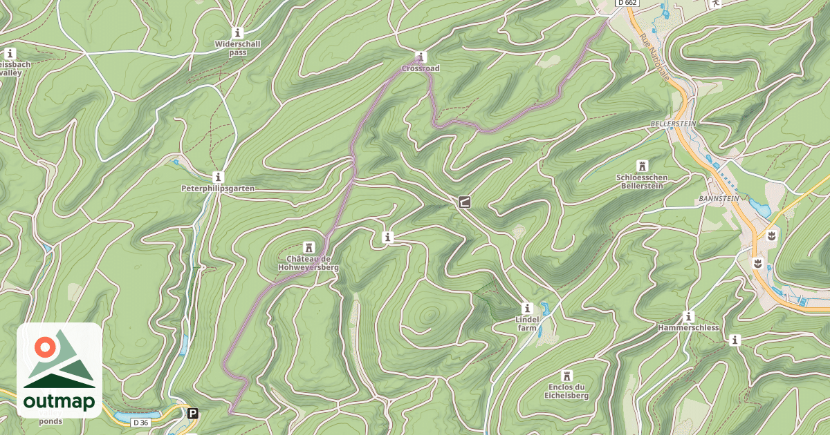 Map of Chemin d'Éguelshardt