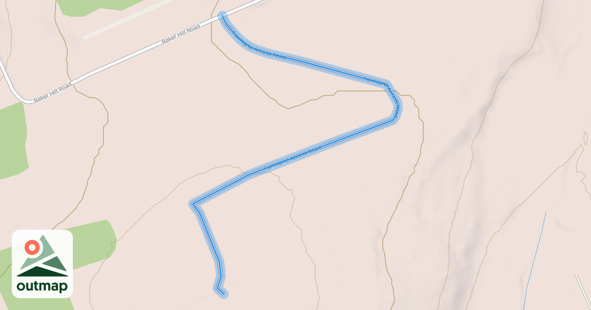 Map of Farmland Access Road