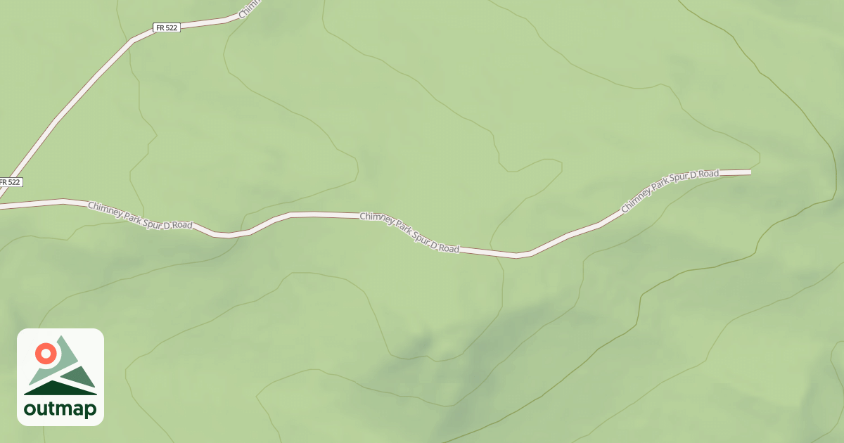 Map of CHIMNEY PARK SPUR D