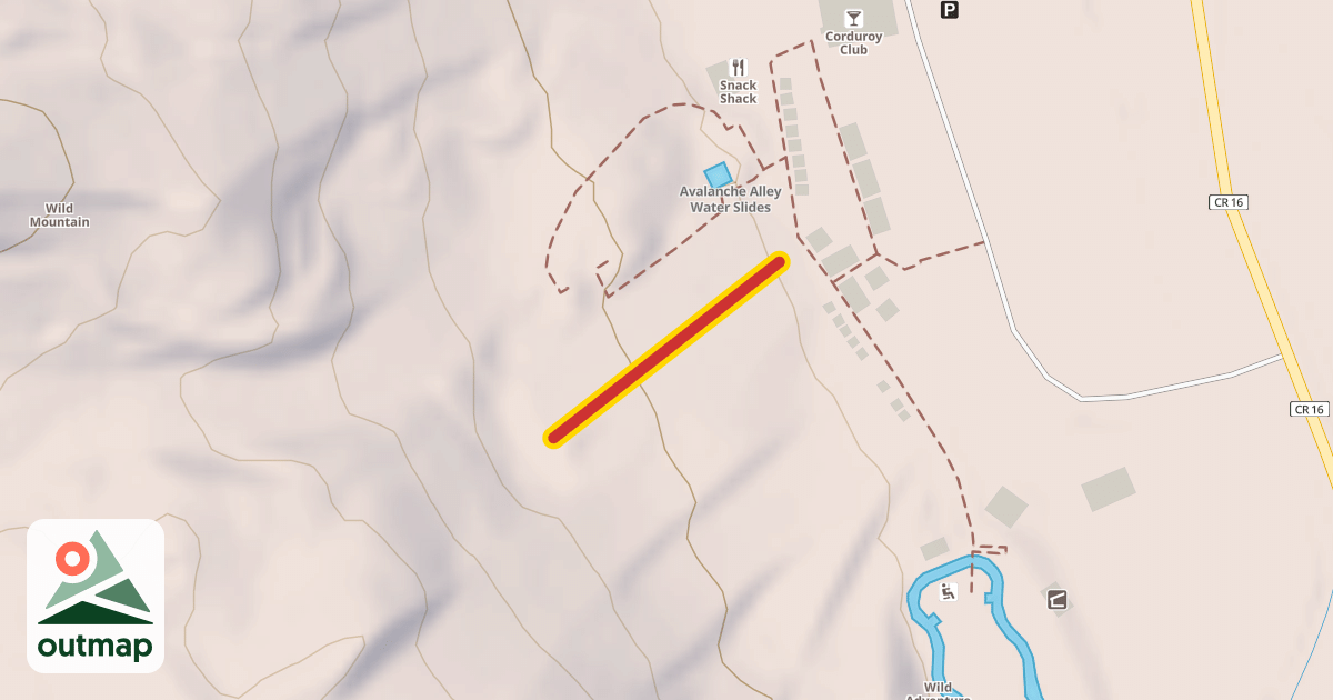 Map of North Tow Rope