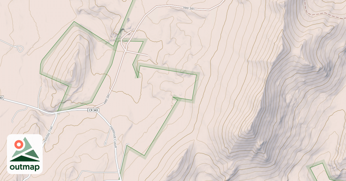 Map of CUSTER MTN BR 1D