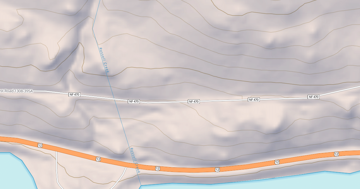 Map preview of USFS National Forest System Roads {3A06F383-CFFB-4B44-B5A4-DF07A13525C7}