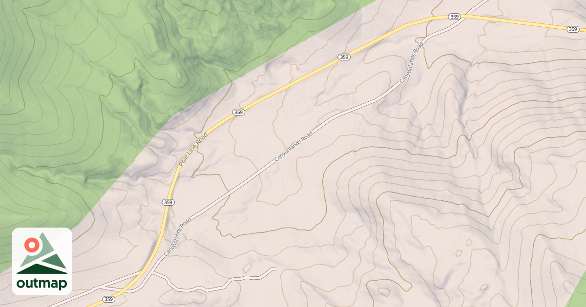 Map of CANYONLANDS ROAD