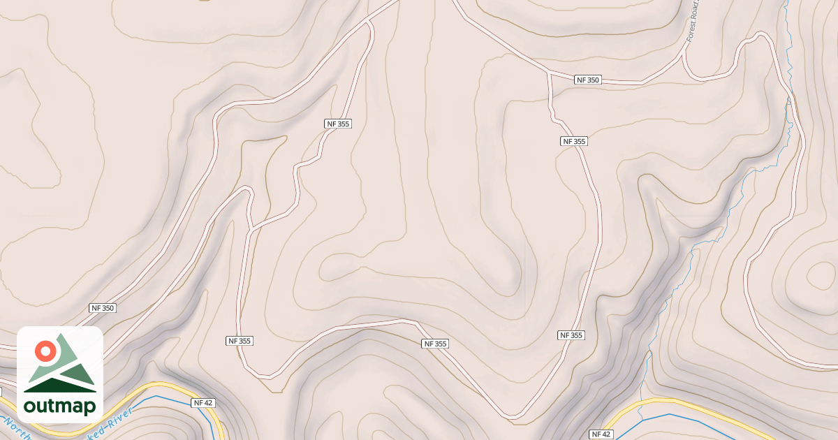 Map of USFS Motor Vehicle Use Map Roads {72E61D47-24BB-4998-BD5B-26598B8B14BE}