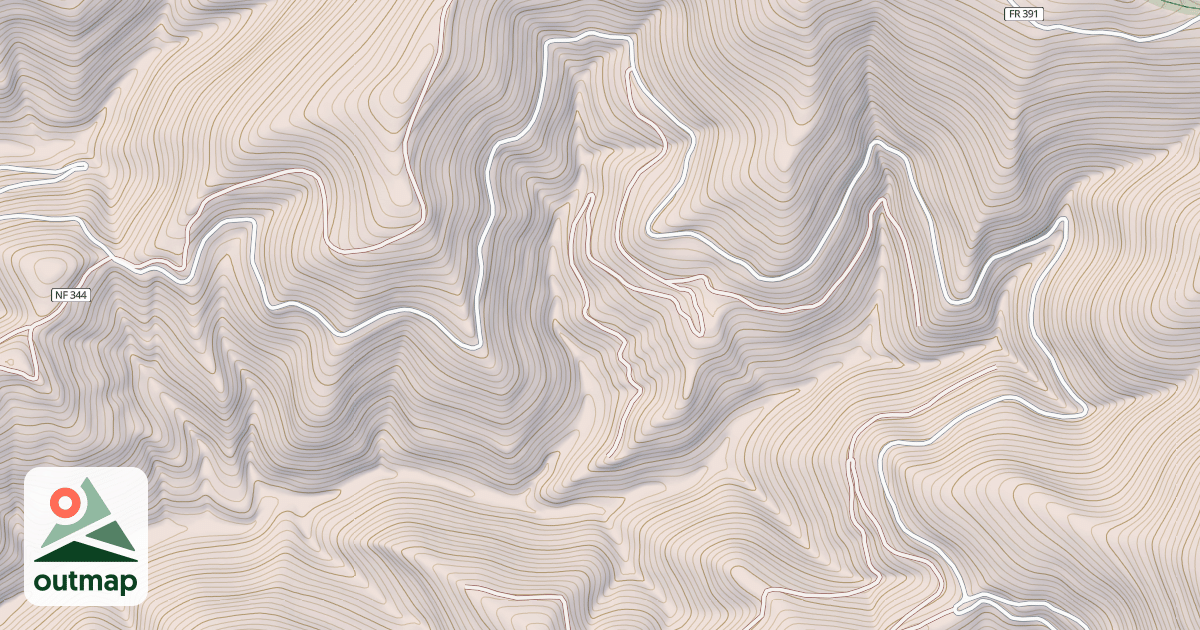 Map of BERGE PEAK