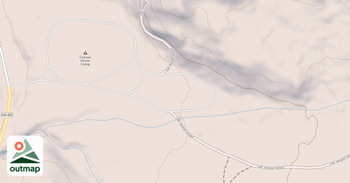 Map of CAYUSE HORSE CAMP