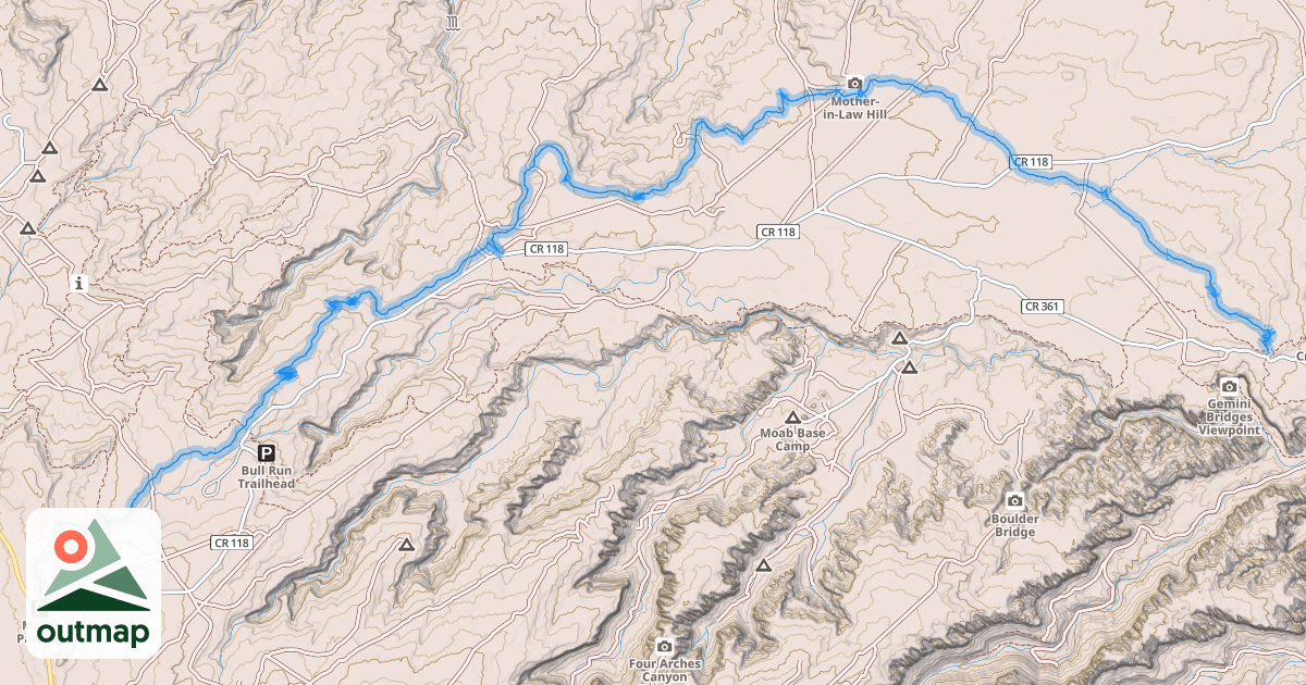 Map of Getaway Trail