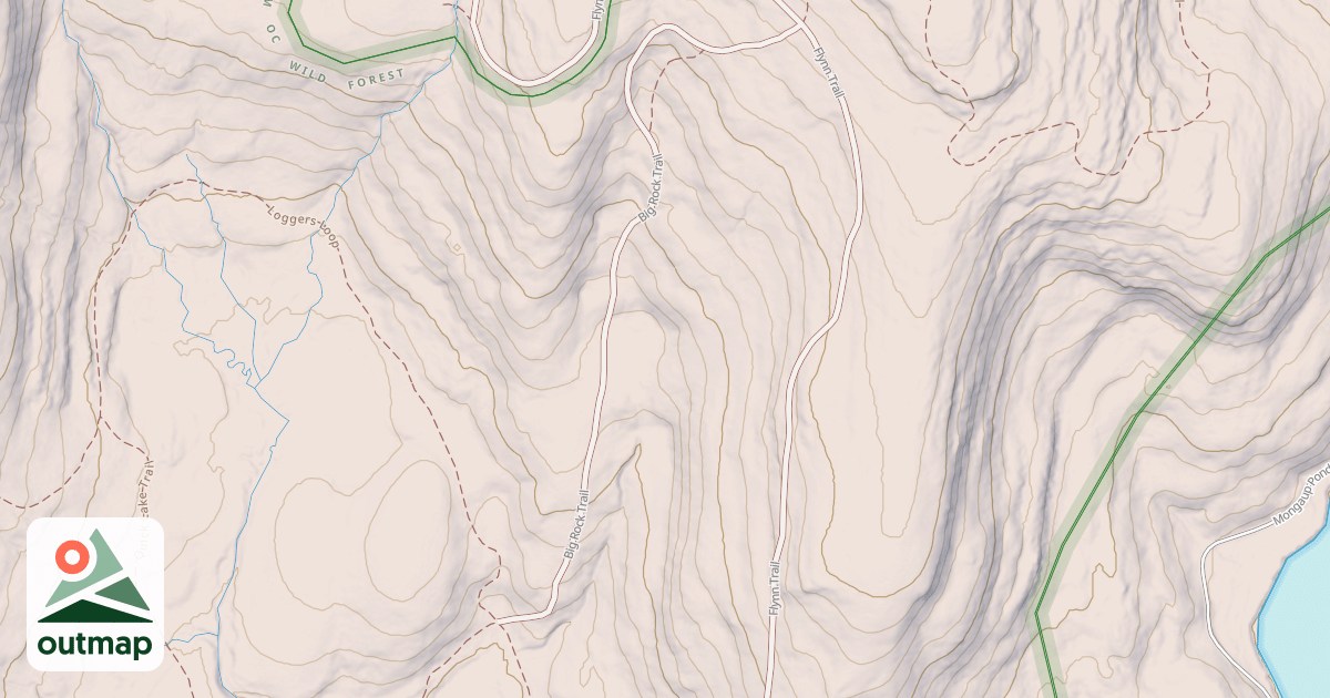 Map of Big Rock Trail