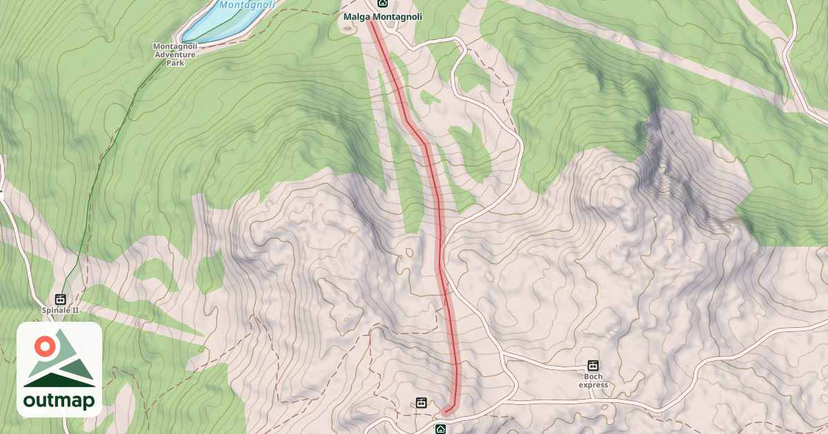 Map of (74) Nube d'oro