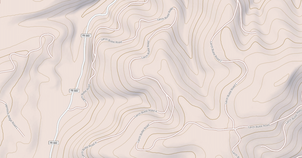 Map preview of LARCH BUTTE