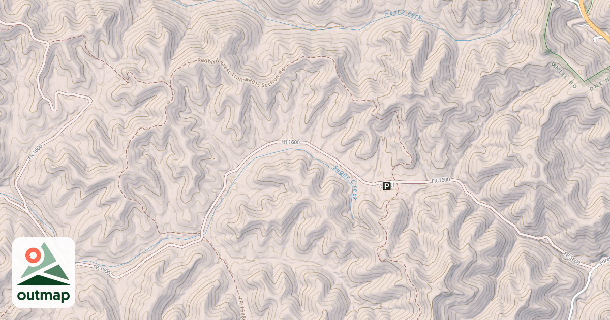 Map of SUGAR CREEK