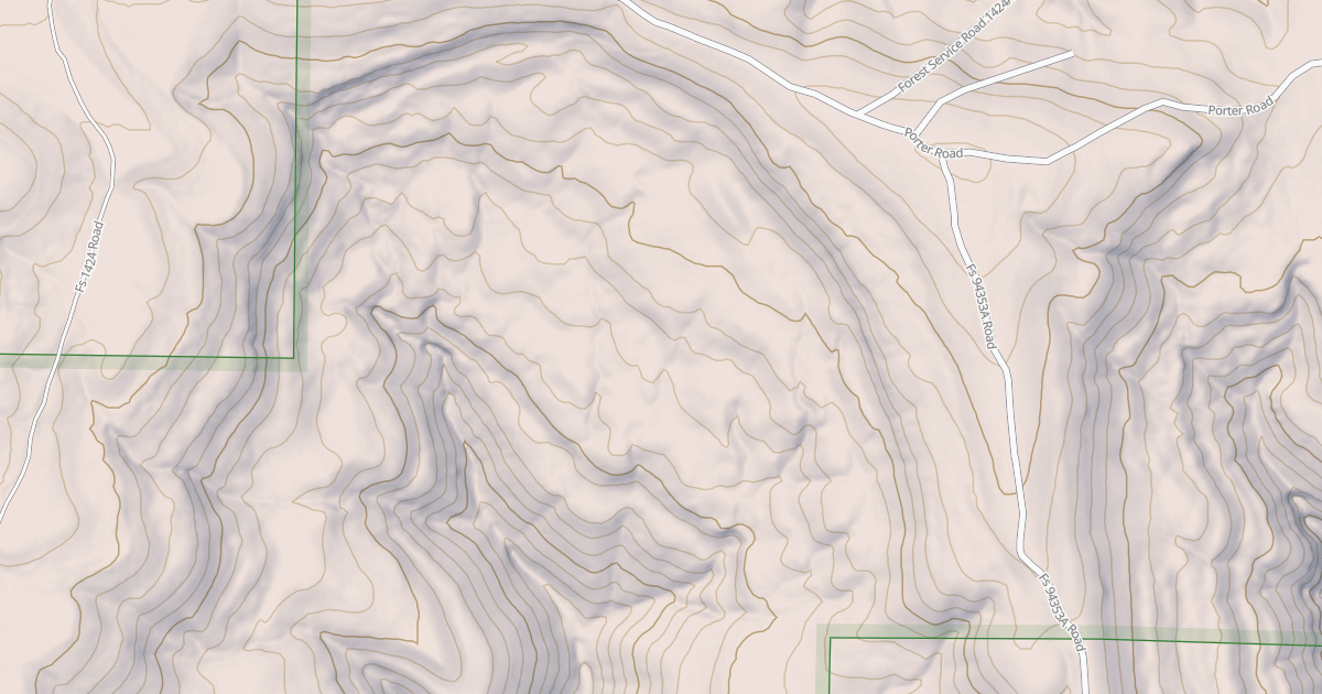 Map preview of USFS National Forest System Roads {2051B98B-CC54-478D-AAD4-885B2B0AE2AD}