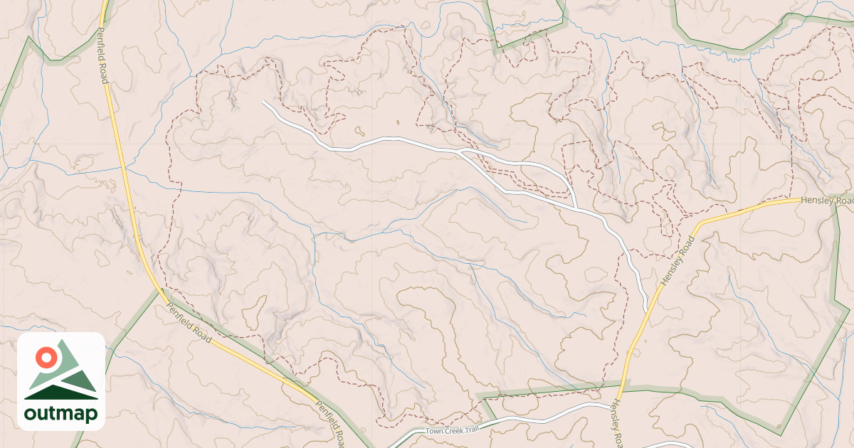 Map of Town Creek Loop B