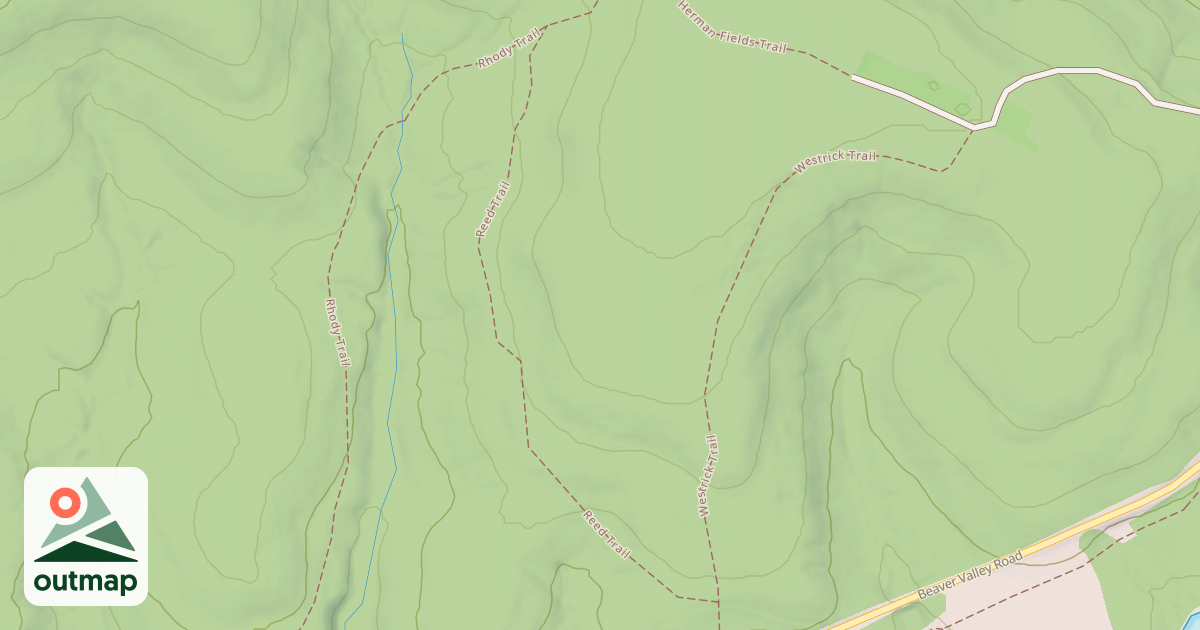 Map of Prince Gallitzin State Park Trails