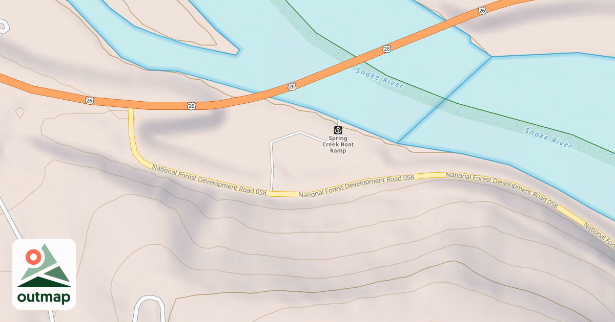 Map of SPRING CREEK BOAT LANDING