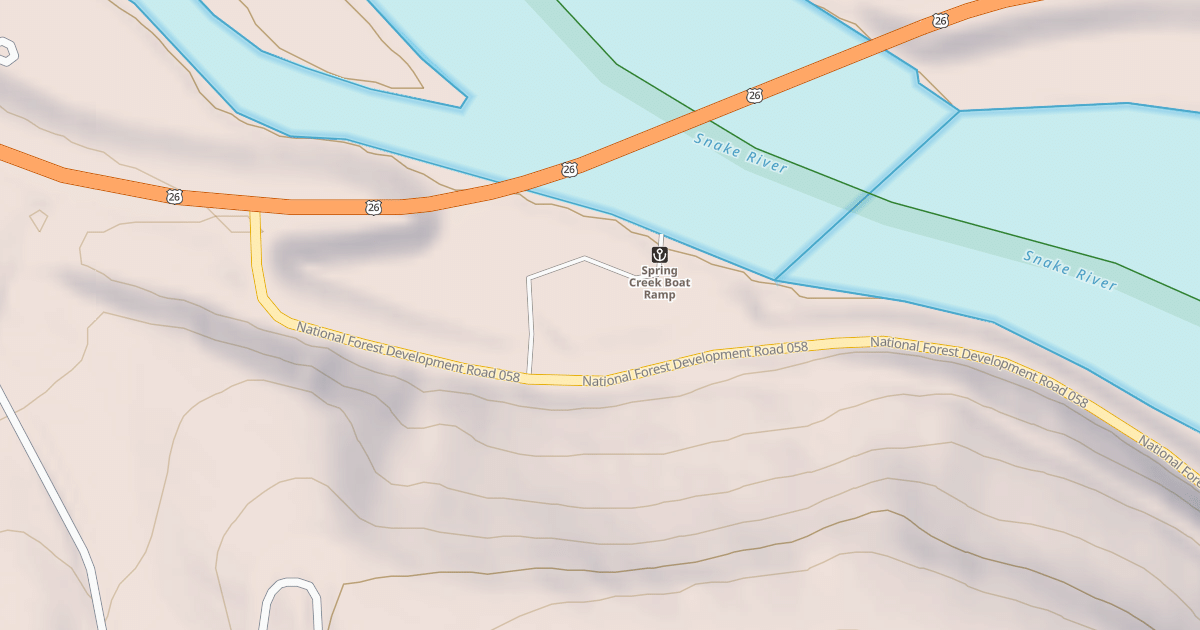 Map preview of SPRING CREEK BOAT LANDING