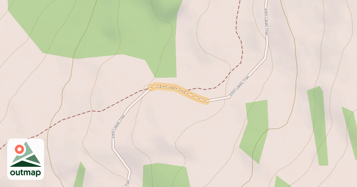 Map of Elfin Lakes Trail