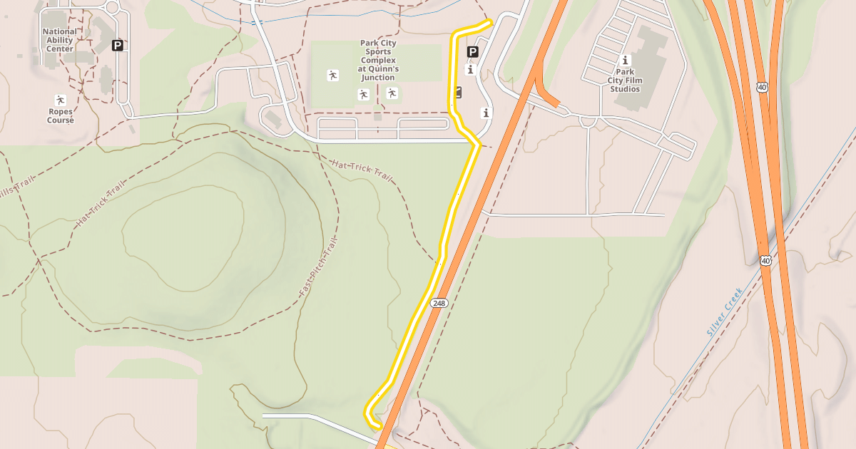 Map preview of Quinns Junction Paved Connector