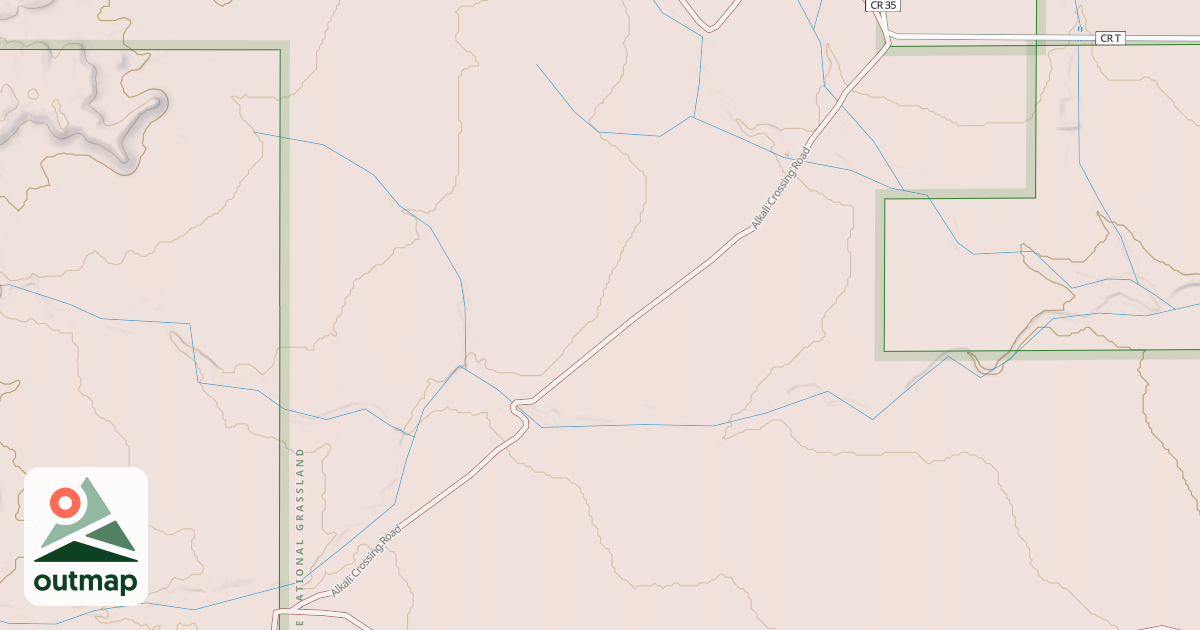 Map of ALKALI CROSSING