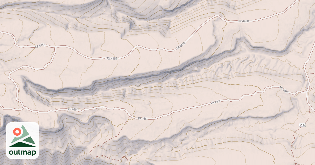 Map of USFS National Forest System Roads {45AFDE0E-FC82-4241-BC6B-D68B93F5CB38}