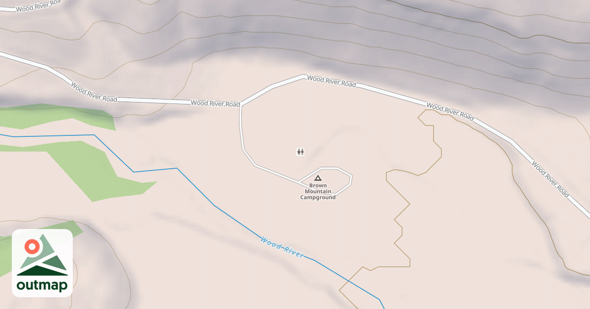 Map of BROWN MTN C G