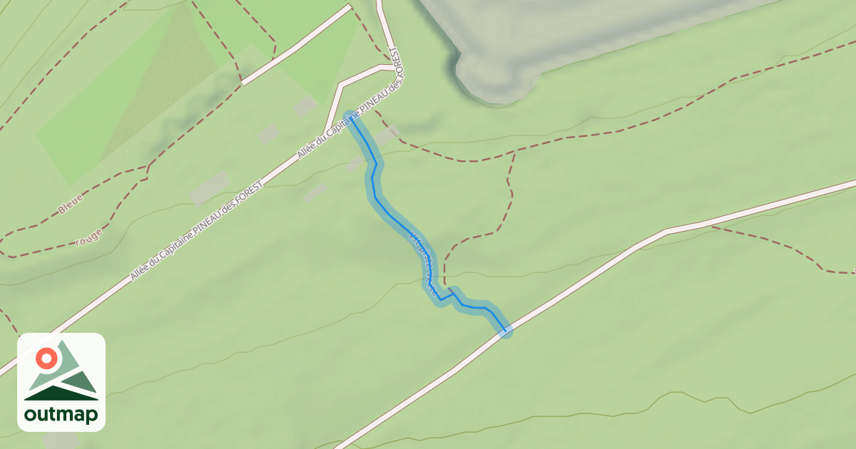 Map of Vtt piste verte
