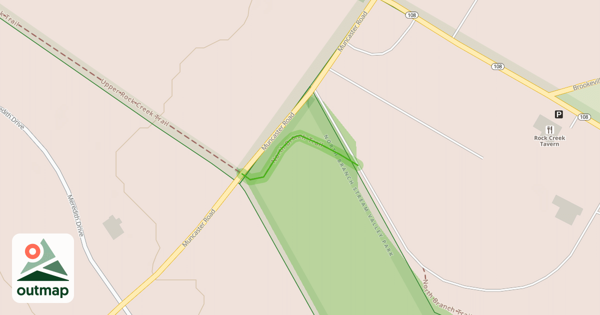 Map of North Branch Trail