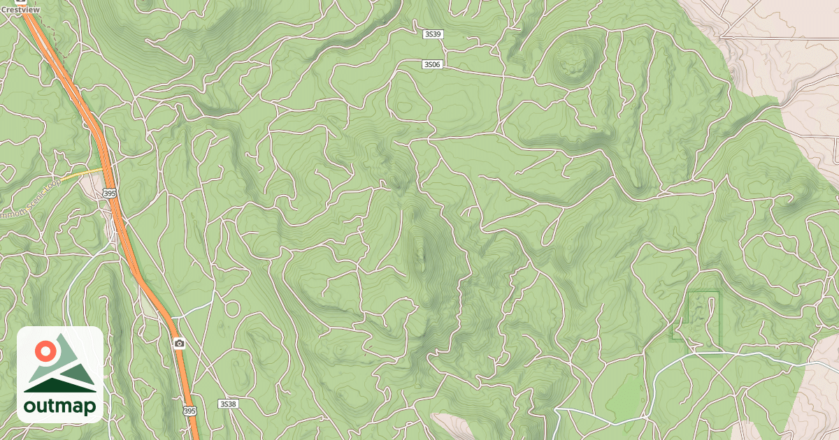Map of ANTELOPE BENCH
