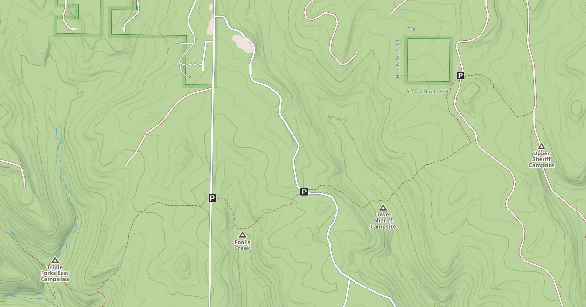 Map preview of FOOLS CREEK