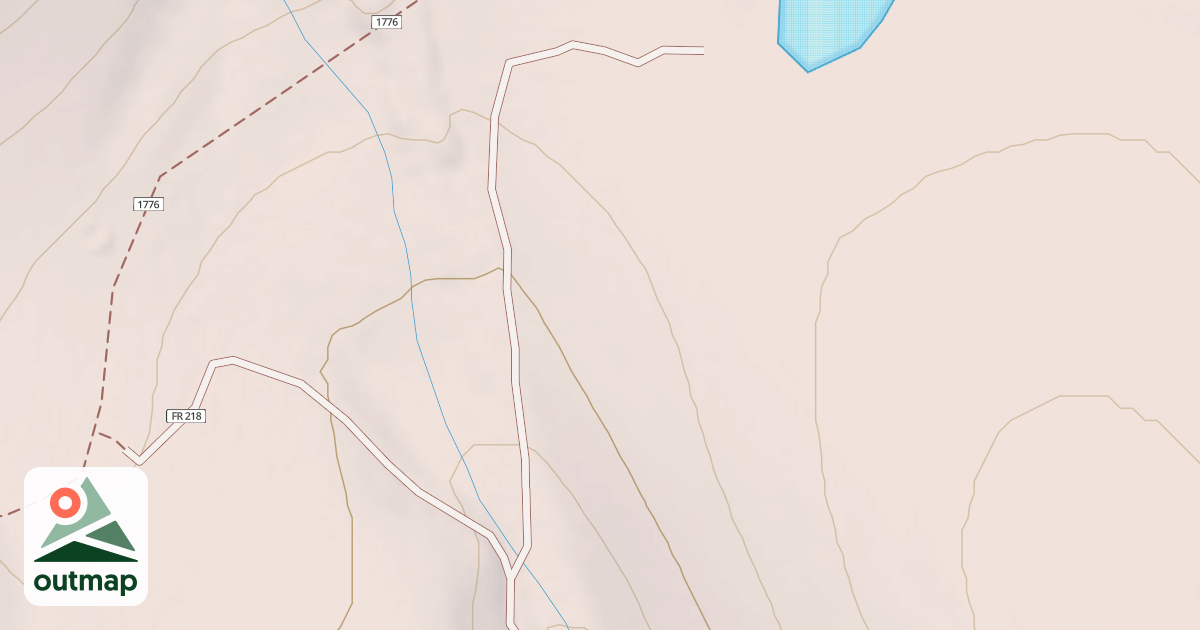 Map of DRY LAKE SPUR