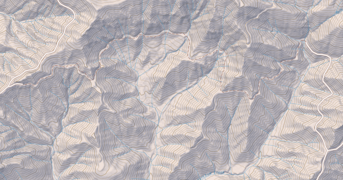 Map preview of USFS Motor Vehicle Use Map Roads {9F405DF7-2A38-46B8-BC0B-AE8D23FD110E}