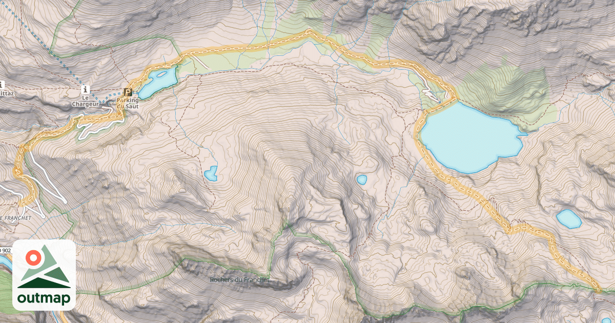 Map of Col de la Baillettaz — Le Franchet