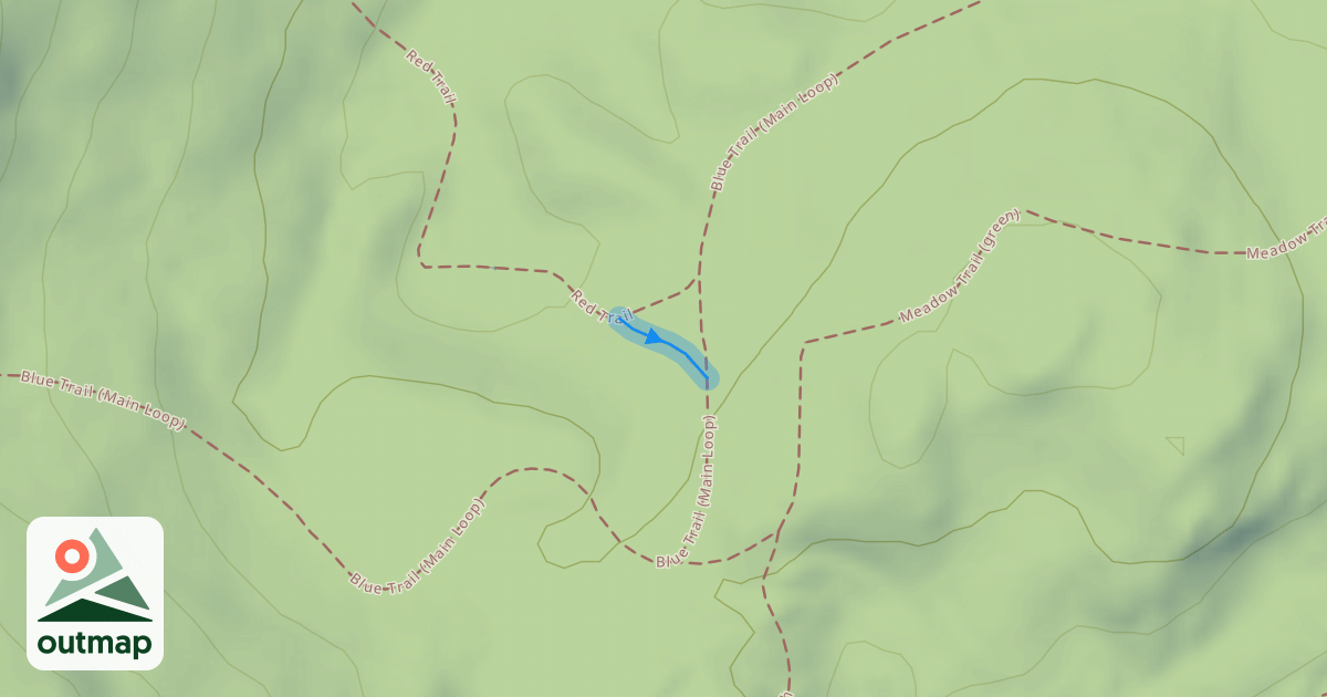 Map of Red Trail