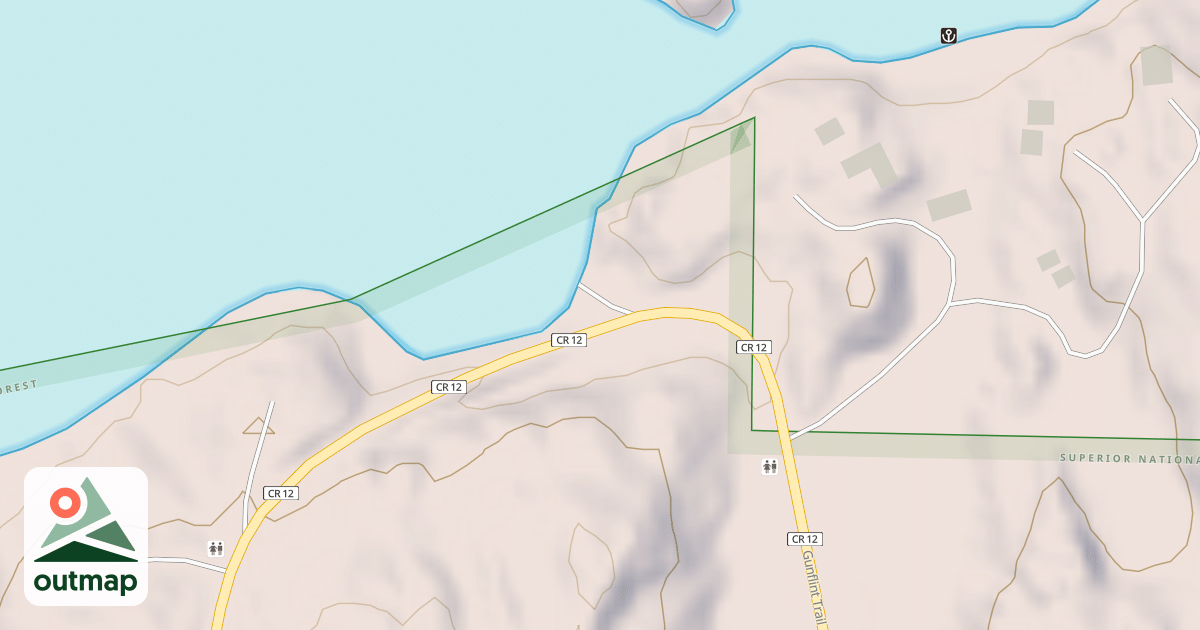 Map of GULL LAKE BOAT LANDING