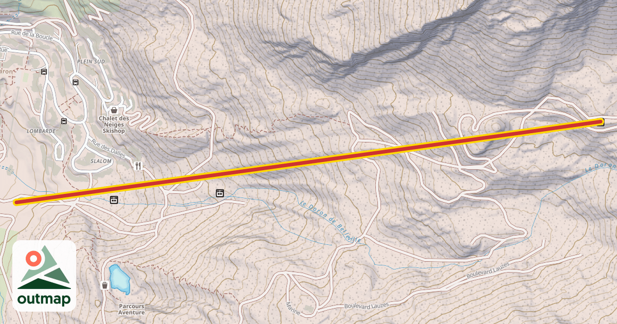 Map of Lac Blanc