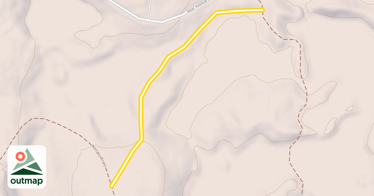 Map of Old Tote Road Trail