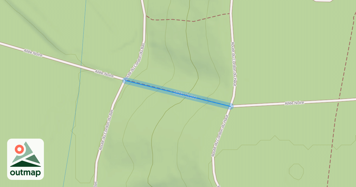 Map of Allée Noire
