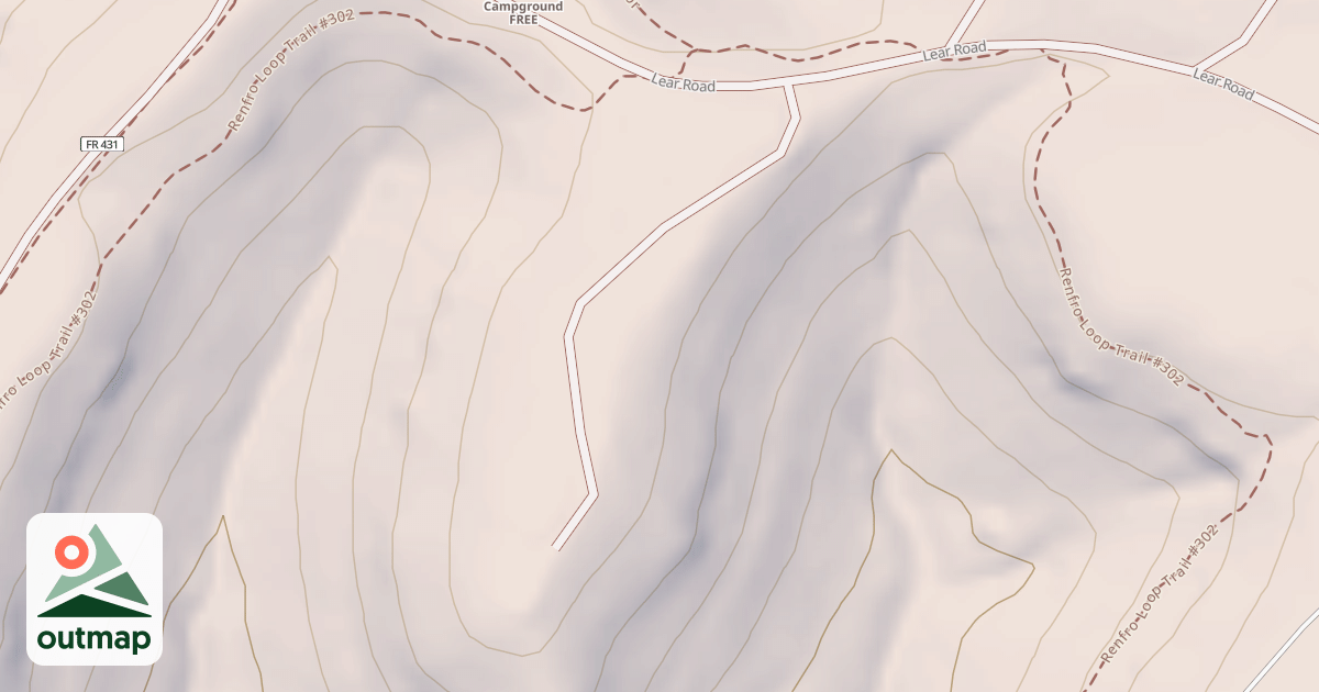 Map of S TREE REC AREA