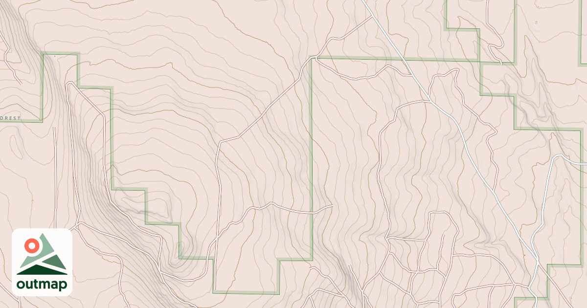 Map of ANTELOPE MOUNTAIN