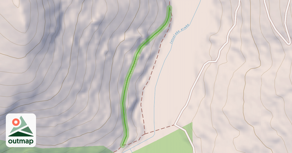 Map of Intzolako bidea