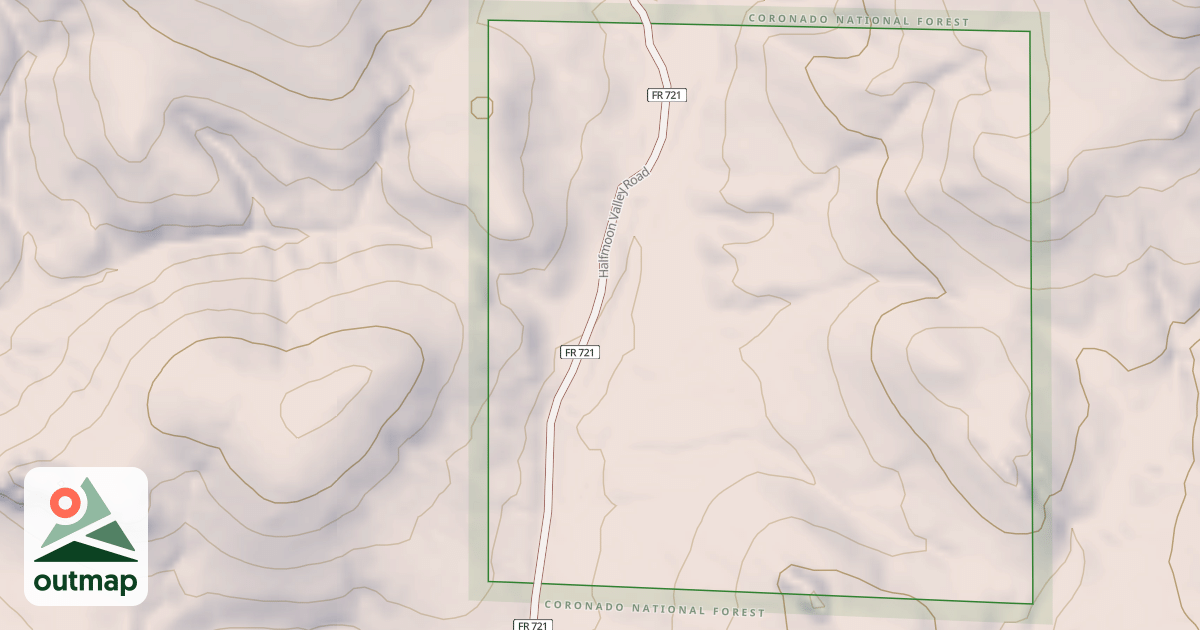 Map of HALFMOON VALLEY