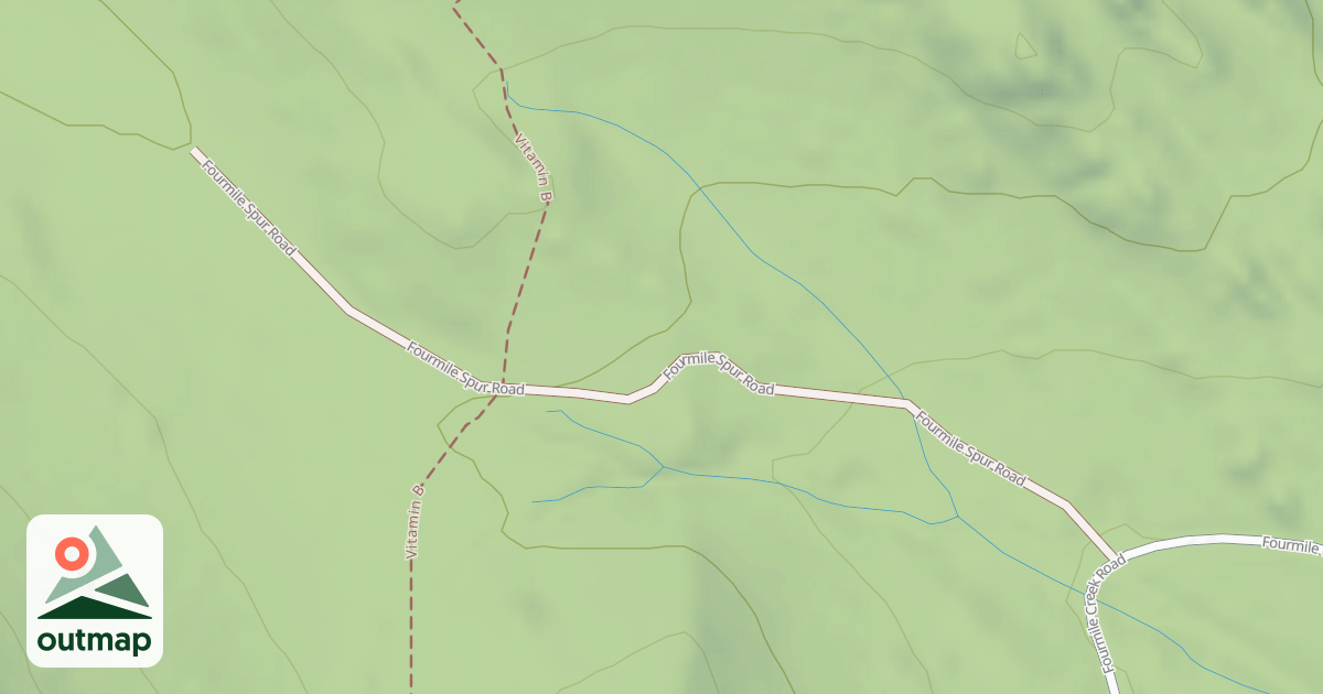 Map of FOURMILE SPUR