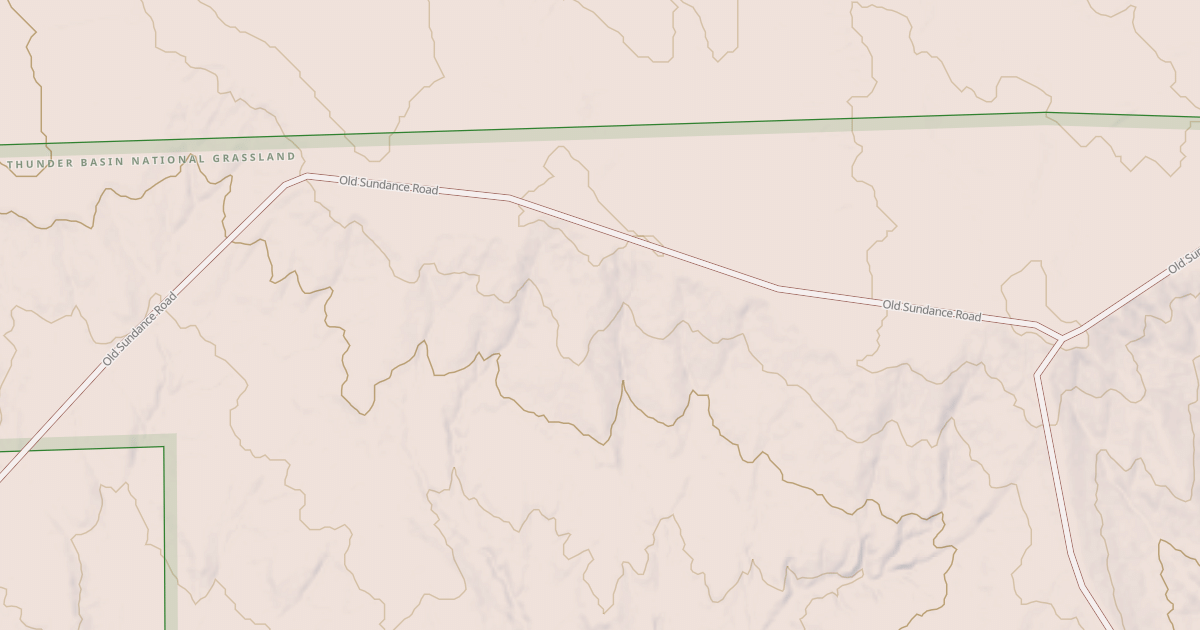 Map preview of OLD SUNDANCE RD